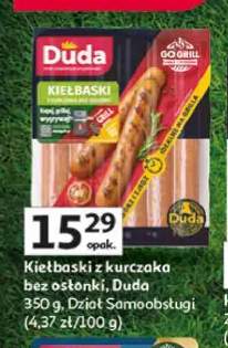 Kiełbaski z kurczaka bez osłonki Duda
