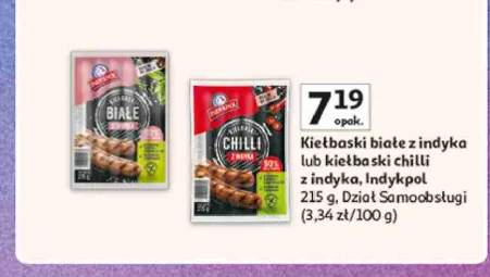 Kiełbaski białe z indyka Indykpol