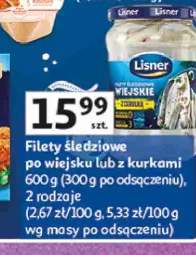 Filety śledziowe z kurkami Lisner