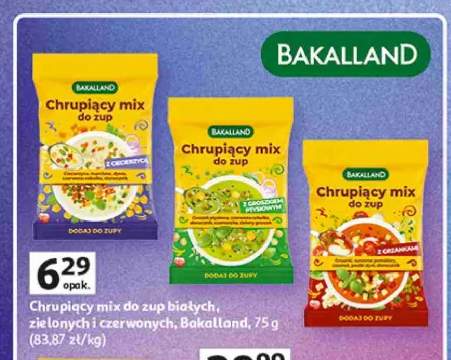 Chrupiący mix do zup Bakalland z ciecierzycą