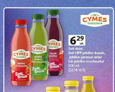 Sok dnia Sok HPP jabłko-truskawka Cymes