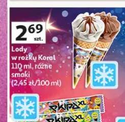 Lody w rożku Koral