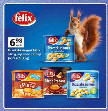 Orzeszki ziemne smażone i solone Felix