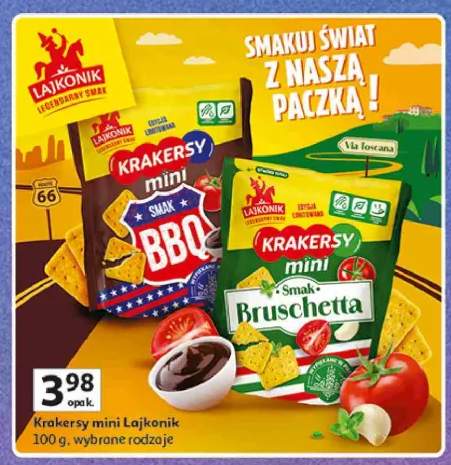 Krakersy mini smak Bruschetta Lajkonik