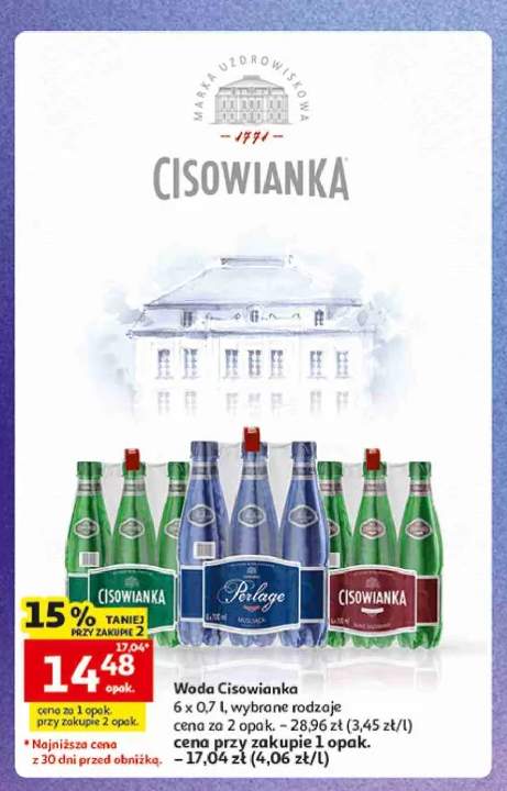 Woda mineralna Cisowianka 6-pak 0,7 l