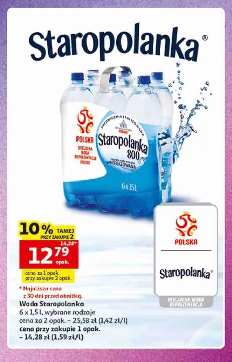 Woda mineralna Staropolanka 6-pak 1,5 l