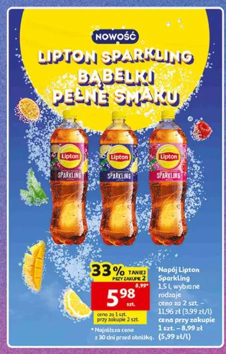 Napój gazowany Lipton Sparkling