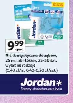 Nić dentystyczna do zębów Jordan 25 m