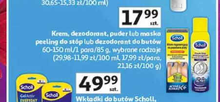 Maska peeling do stóp Scholl