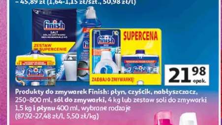Zestaw soli i płynu do zmywarek Finish