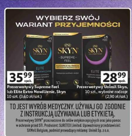 Prezerwatywy SKYN Supreme Feel