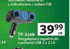 Rozgałęziacz zapalniczki z portami USB 2x2,1A Vakoss TP-3268