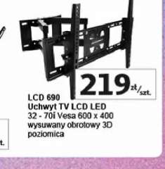 Uchwyt TV LCD LED Freemount LCD 690 32 - 70i Vesa 600x400 wysuwany obrotowy 3D poziomica