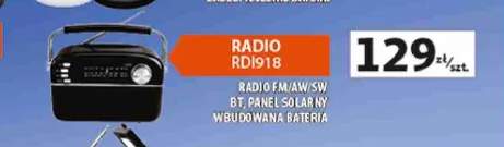 Radio Manta RDI918 radio FM/AW/SW BT, panel solarny wbudowana bateria