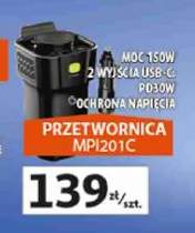 Przetwornica Manta MPI201C moc 150W 2 wyjścia USB-C PD30W ochrona napięcia