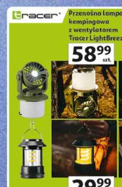 Przenośna lampa kempingowa z wentylatorem Tracer LightBreeze