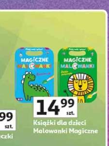 Książka dla dzieci Zielona Sowa Malowanki Magiczne Dzikie zwierzęta