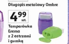 Temperówka Erema z 2 ostrzami i gumką