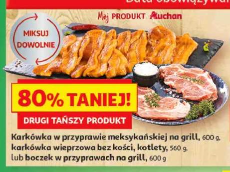 Boczek w przyprawach na grill Mój Produkt Auchan