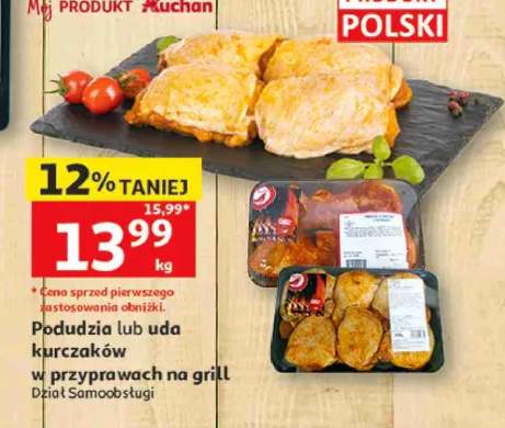 Podudzia kurczaków w przyprawach na grill