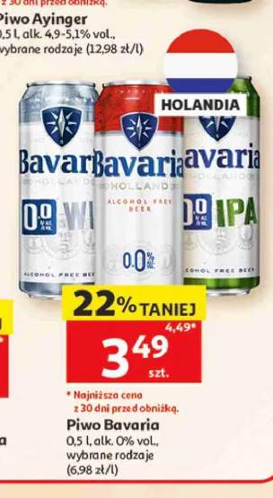 Piwo bezalkoholowe Bavaria 0,0% IPA