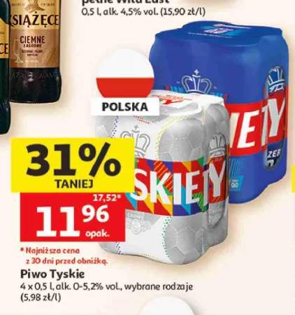 Piwo bezalkoholowe Tyskie Zero 4-pak