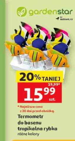Termometr do basenu tropikalna rybka Gardenstar