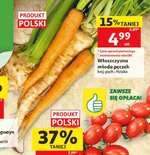Włoszczyzna młoda pęczek polska