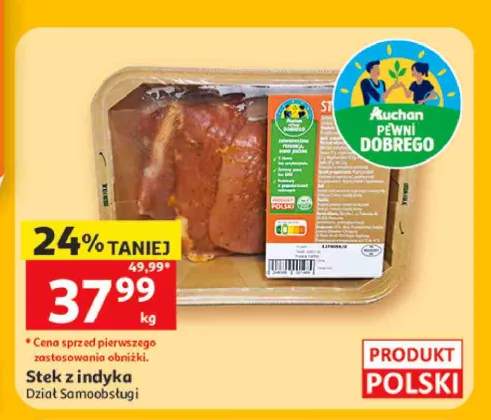 Stek z indyka Auchan Pewni Dobrego