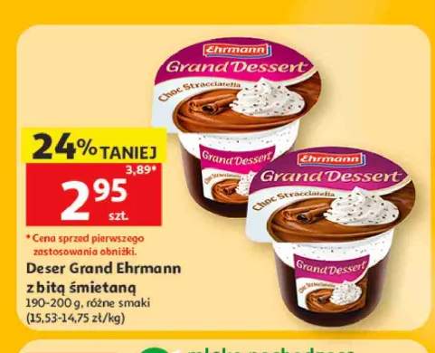 Deser Grand Ehrmann z bitą śmietaną