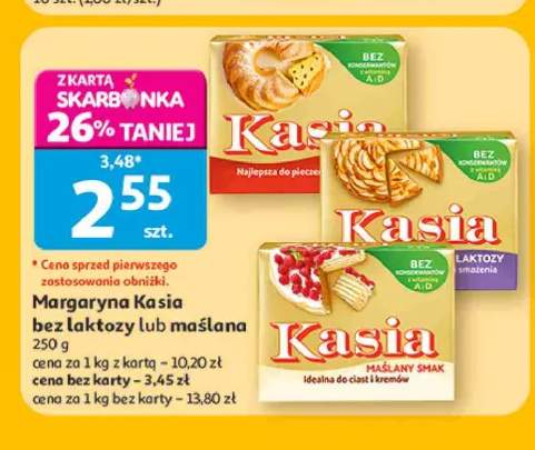 Margaryna bez laktozy Kasia