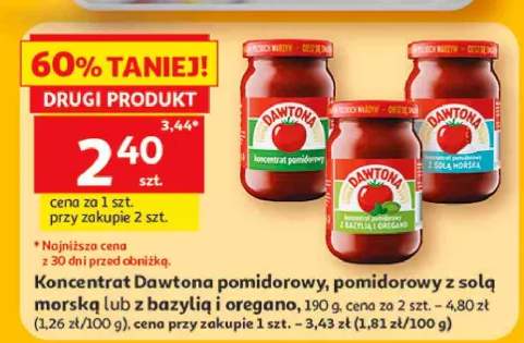 Koncentrat pomidorowy z solą morską Dawtona