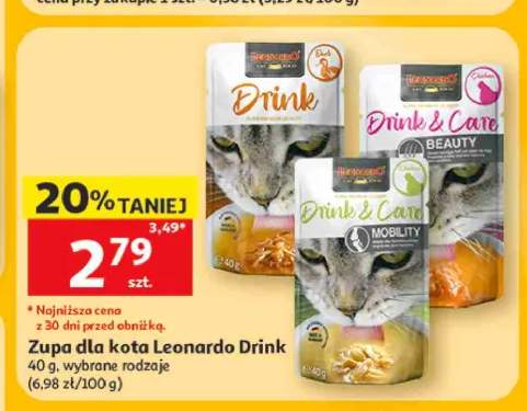 Zupa dla kota Leonardo Drink & Care Mobility