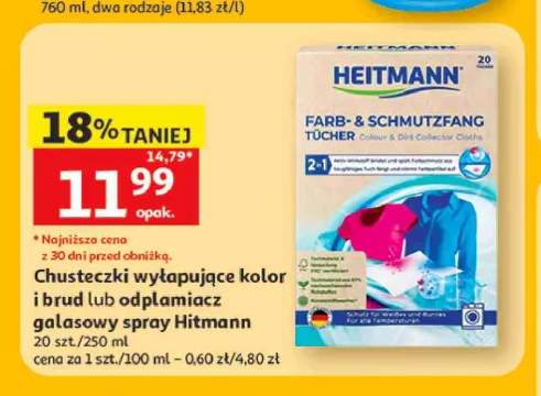 Chusteczki wyłapujące kolor i brud Heitmann
