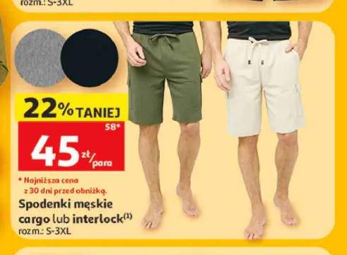 Spodenki męskie interlock Inextenso