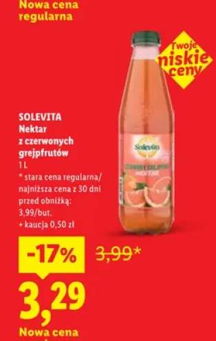 Nektar z czerwonych grejpfrutów Solevita