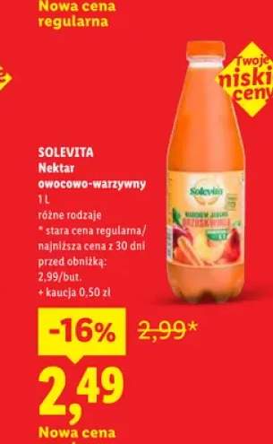 Nektar owocowo-warzywny Solevita