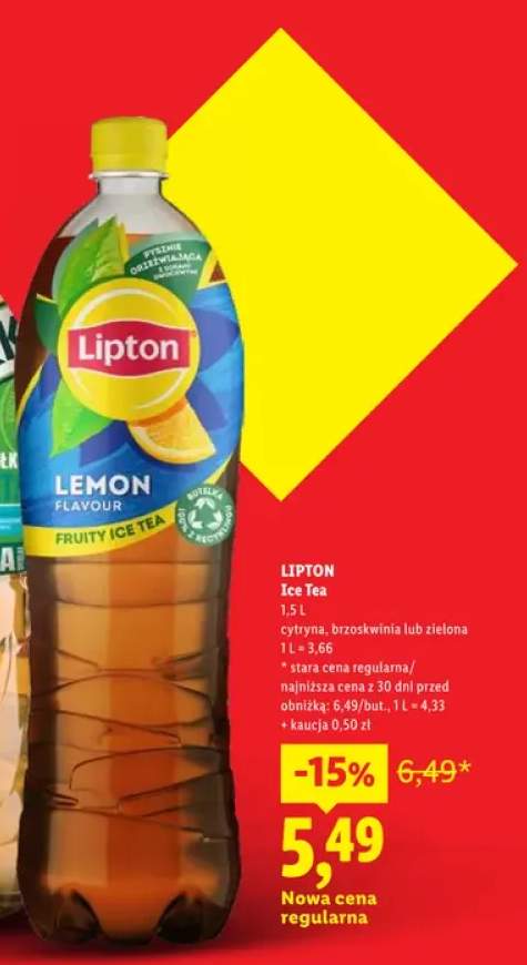Napój Lipton Ice Tea cytryna