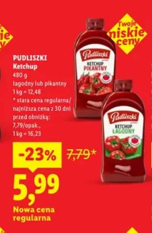 Ketchup łagodny Pudliszki
