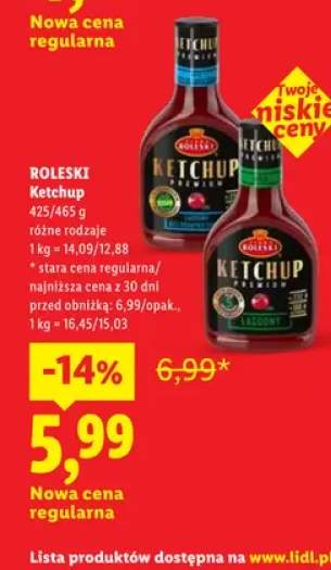 Ketchup Premium pikantny Roleski