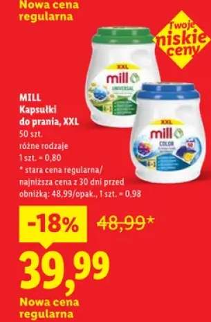 Kapsułki do prania Mill XXL