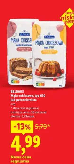 Mąka orkiszowa typ 630 Belbake