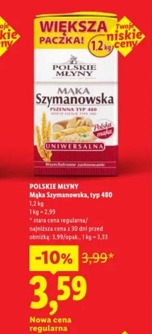 Mąka Szymanowska typ 480 Polskie Młyny