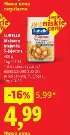 Makaron krajanka 5-jajeczna Lubella