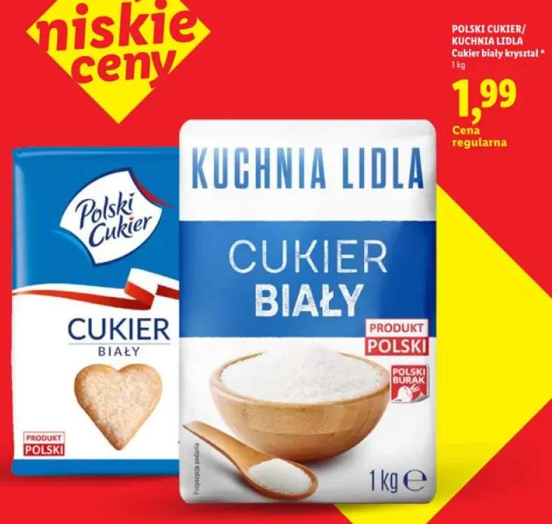 Cukier biały kryształ Kuchnia Lidla