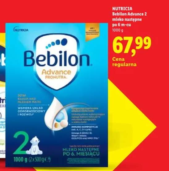 Mleko następne Bebilon Advance 2 po 6 m-cu