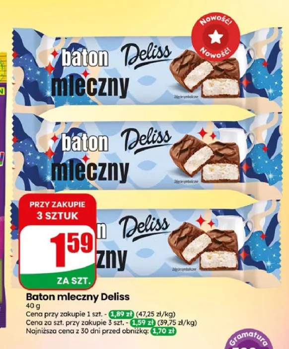 Baton mleczny Deliss