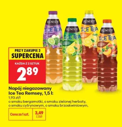 Napój niegazowany Ice Tea Remsey o smaku brzoskwiniowym
