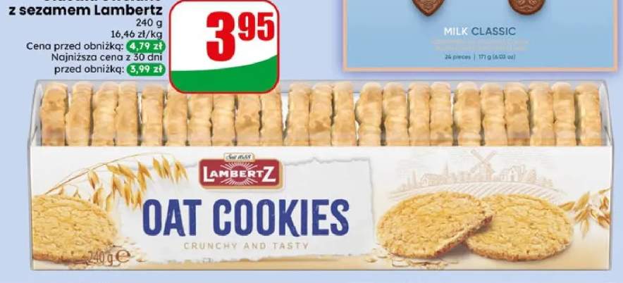 Ciastka owsiane z sezamem Lambertz