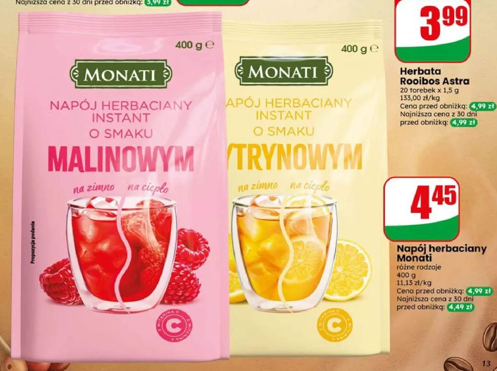 Napój herbaciany instant o smaku cytrynowym Monati